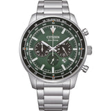 Citizen Reloj Cronógrafo para Hombres de Eco-Drive con Correa en Acero Inoxidable CA4500-91X