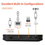 TIPOW 𝐍𝐮𝐞𝐯𝐨 Mi TV Box S (2nd Gen), 4K Ultra HD Streaming Media Player, 2GB RAM 8GB ROM Smart TV Box ROM con Mando a Distancia IR, Dolby Vision，HDR10+,DTS-HD,Proyección inalámbrica