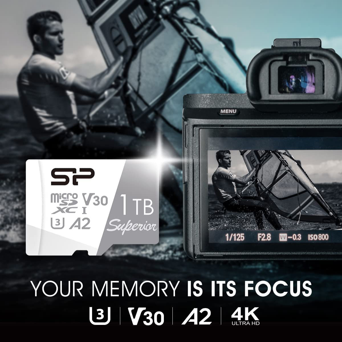 MicroSD 512GB Silicon Power (Nintendo Switch Operación verificada) Compatible con 4K, UHS-I U3 V30 A2 Standard Ultra HD, Gran Capacidad, Velocidad máxima 100MB/s SP512GBSTXDA2V20SP
