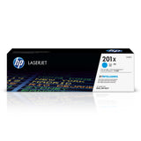 HP 201X CF401X, Cian, Cartucho Tóner Original, de 2.300 páginas, para impresoras HP Color LaserJet Pro serie 252, 274 y 277