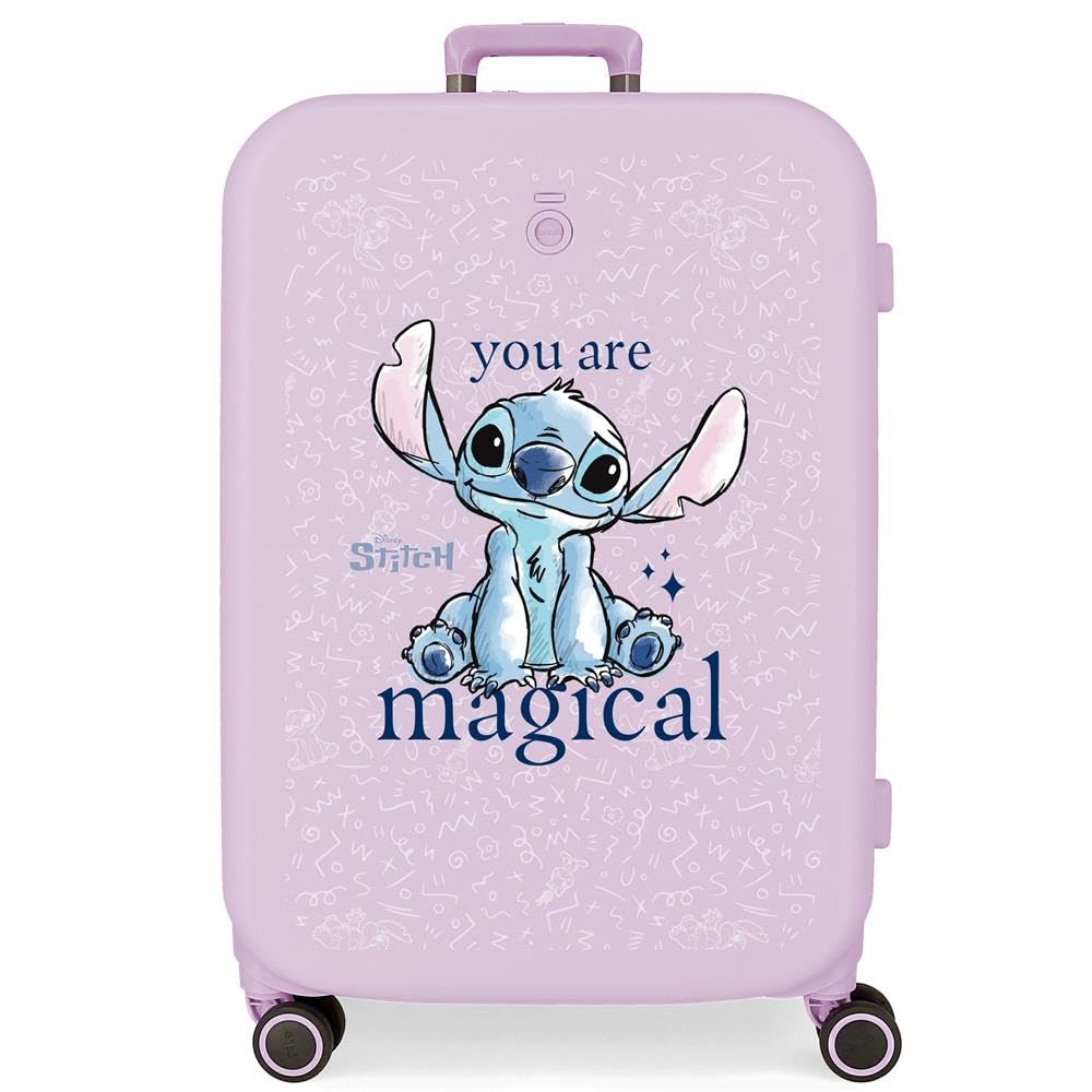 Joumma Disney You Are Magical Maleta Mediana Lila 48x70x28 cms Rígido 4,32 kgs Cierre TSA Integrado ABS 4,32 kgs 79L