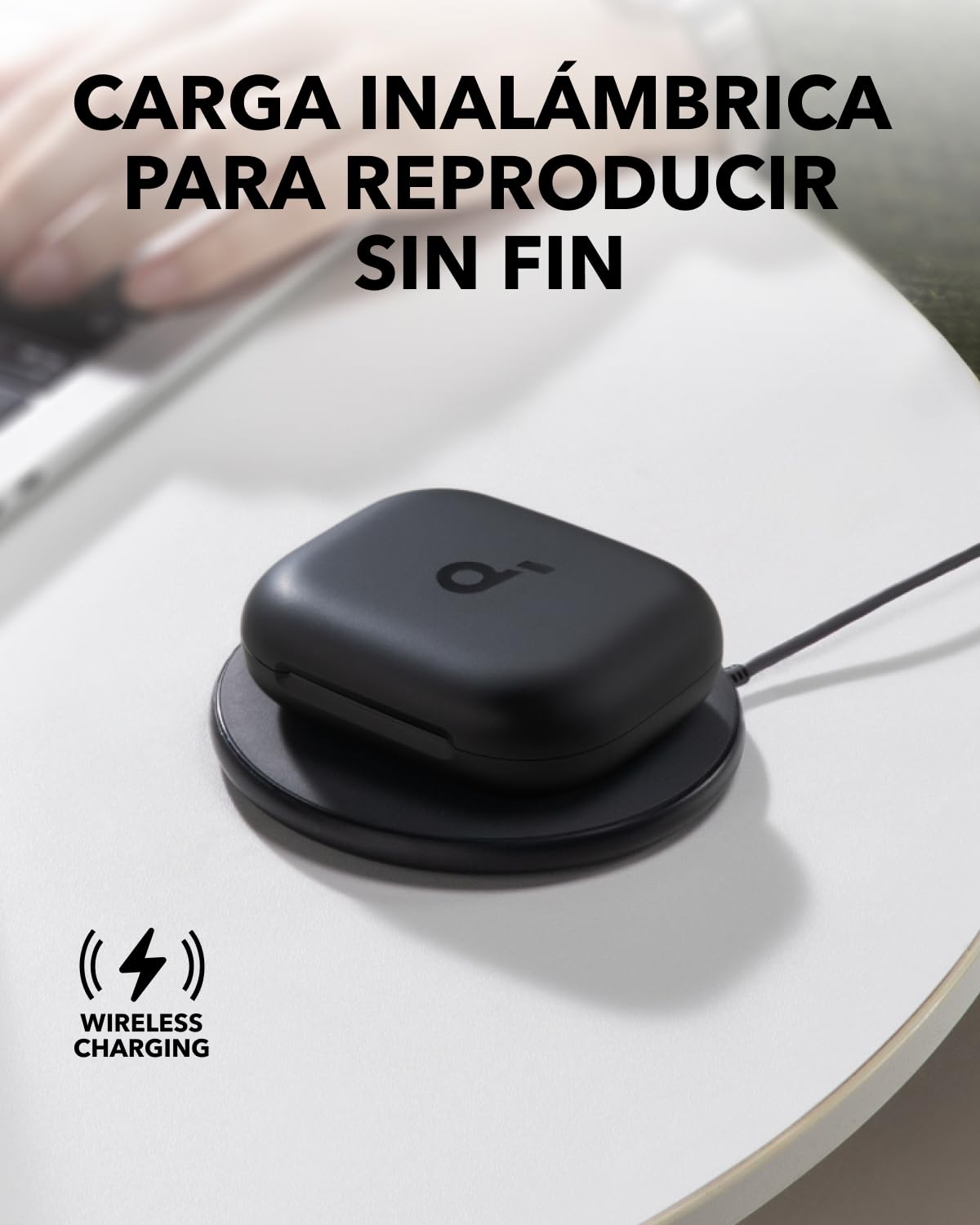 Soundcore AeroFit 2 de Anker, Auriculares Open-Ear, 4 Posiciones, Graves 2X más potentes, Alta resolución, 42 Horas de Uso, IP55, Llamadas claras, Carga inalámbrica, traducción en Tiempo Real