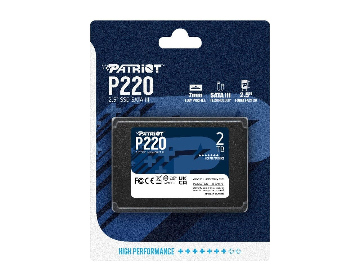 Patriot P220 SSD 2TB SATA III Disco Sólido Interno 2.5"