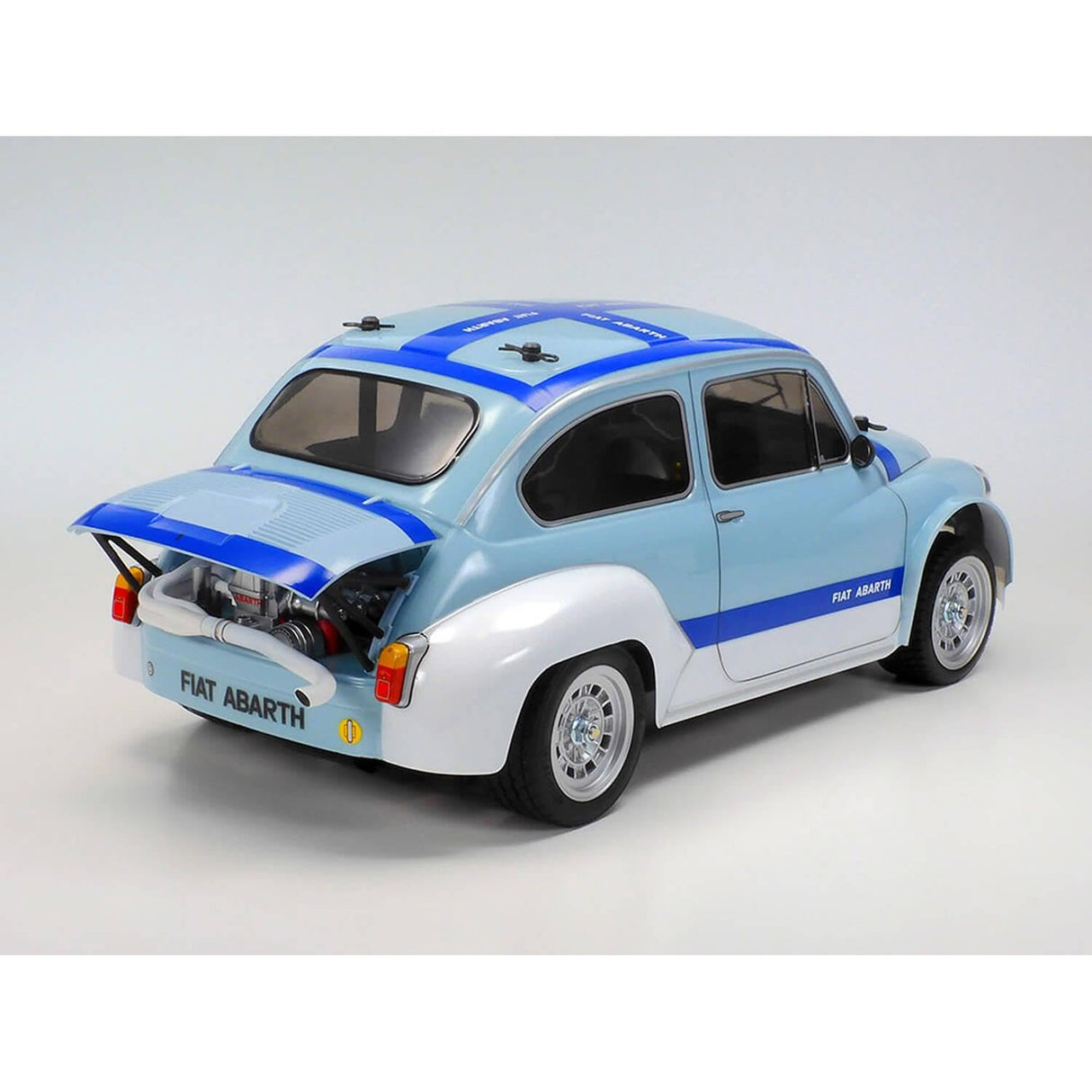 Tamiya 58721 1:10 RC FIAT Abarth 1000TCR MB-01 - Coche teledirigido, vehículo, modelismo, ensamblaje, Hobby, Kit RC, sin Pintar