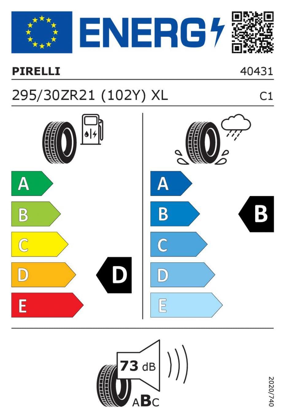 PIRELLI 295/30ZR21 (102Y) P-ZERO FP XL A6A 73EB