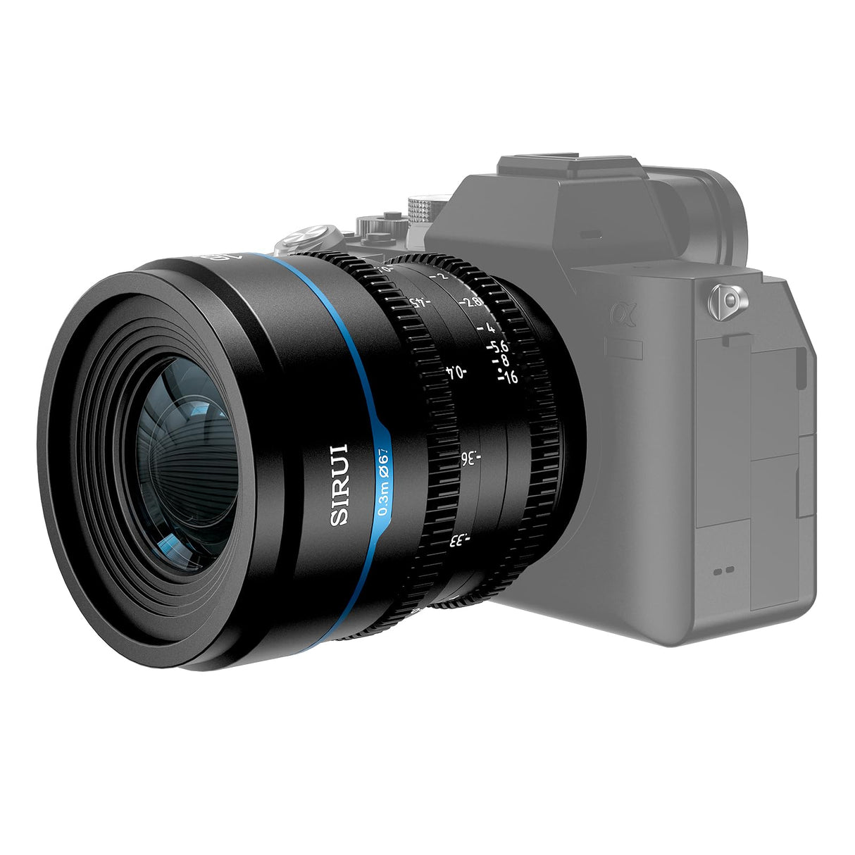 SIRUI Night Walker 75mm Lente de Cine con Enfoque Manual, Gran Apertura T1.2 con Marco S35 para X Montura Cameras, para X-H2/H2S, XT-4, XT-3,X-S10, X-S20 (MS75X-B, X Montura, Negro)