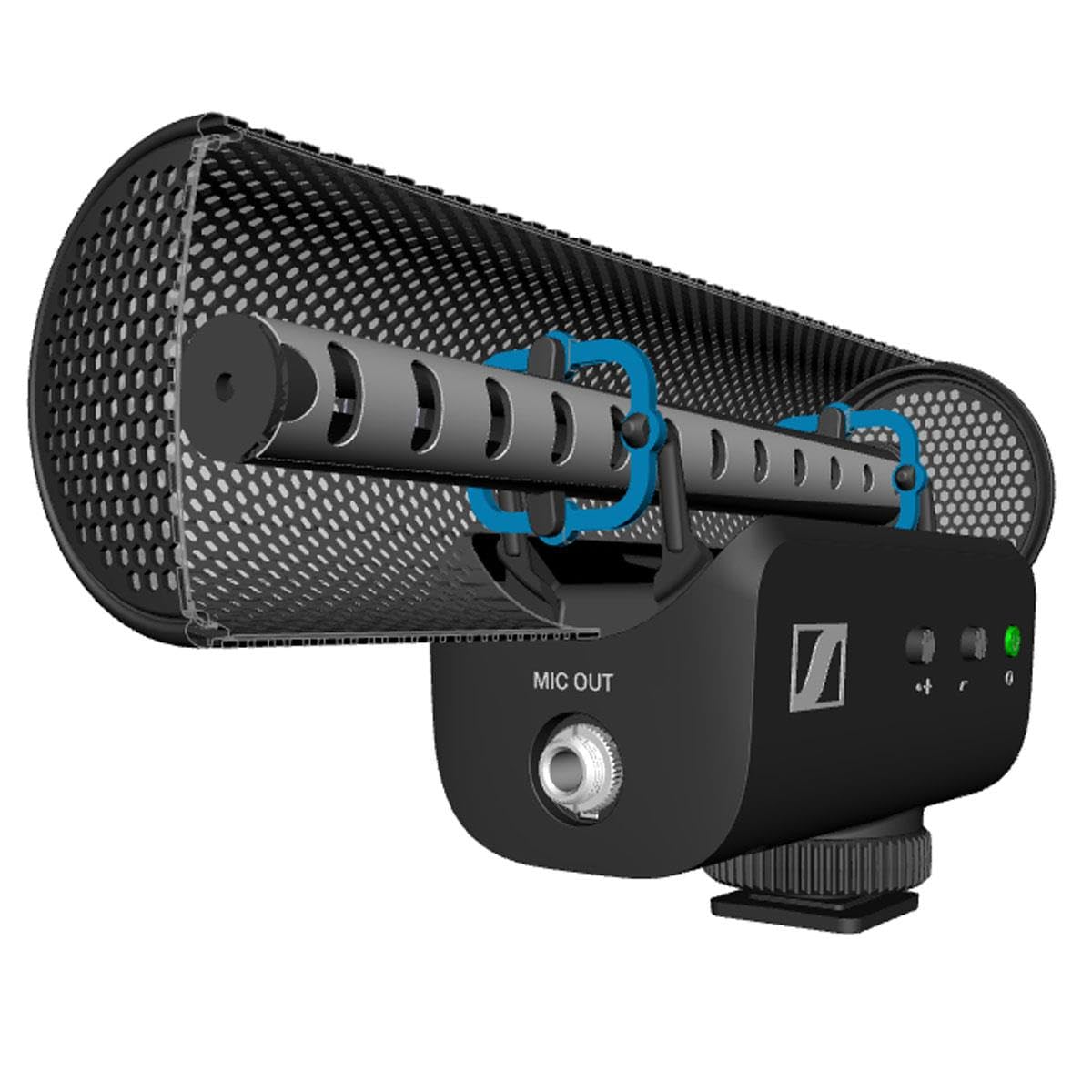 Sennheiser MKE 400 + Kit Móvil, Micrófono Direccional para Cámara con Pinza para Smartphone y Minitrípode Manfrotto PIXI, 509257