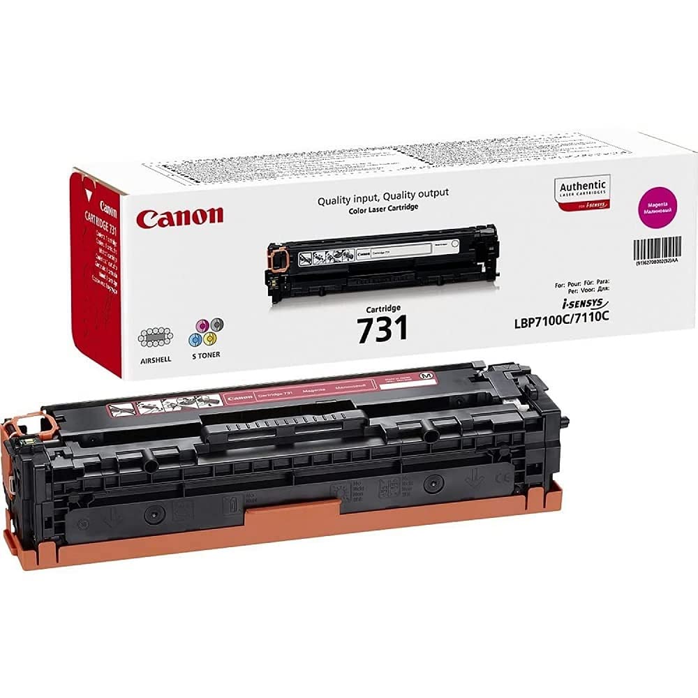 Canon 6270B002 Cartucho 731 de tóner Original Magenta para impresoras láser i-SENSYS LBP7100Cn, LBP7110Cw,i-SENSYS,MF8230Cn, MF8280Cw,i-SENSYS MF623Cn, MF628cw
