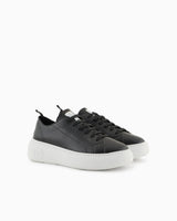 Armani Exchange Zapatillas de Piel Solid Negro