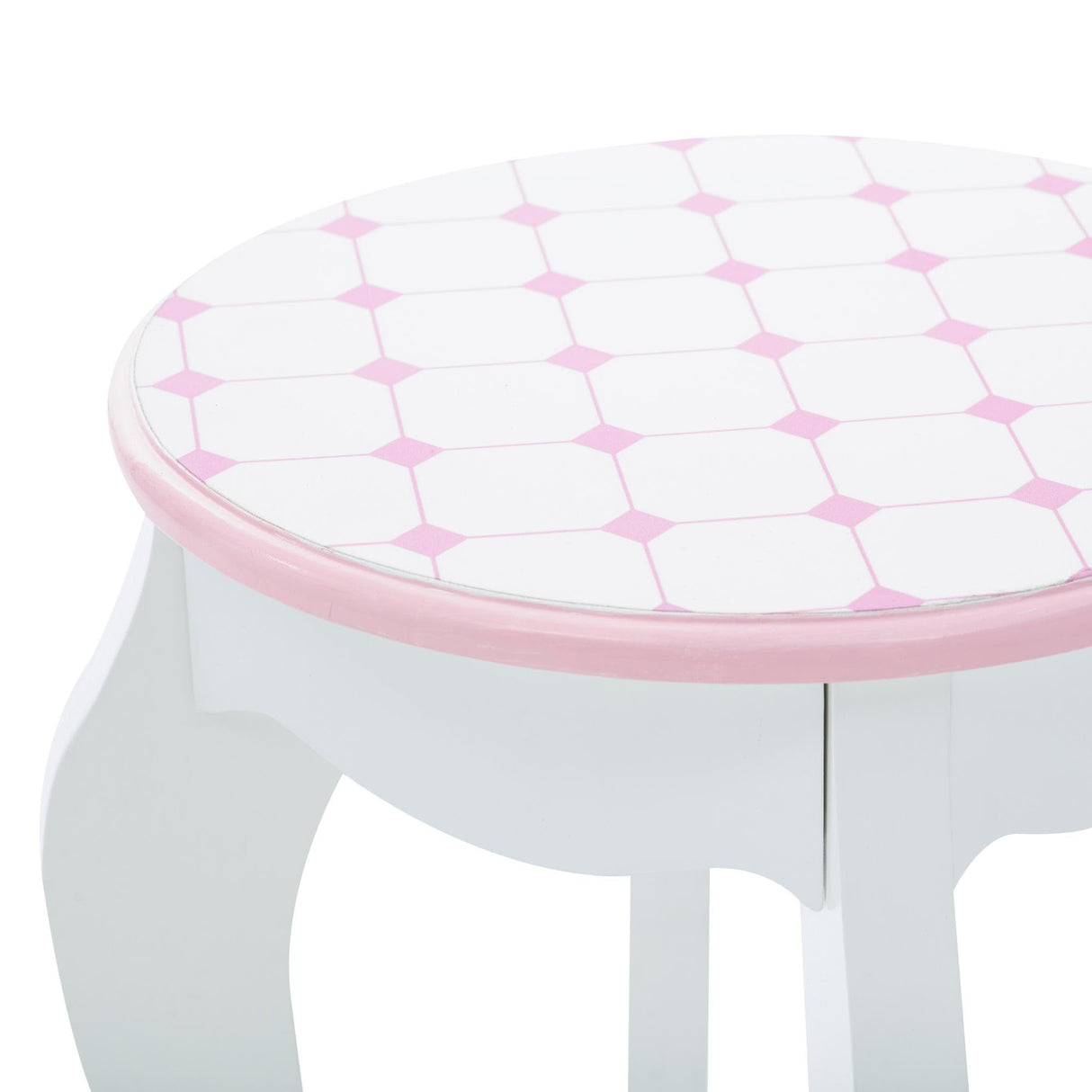 Teamson Kids Mesa de Tocador Castillo de Madera Espejo y Taburete TD-12951A