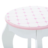 Teamson Kids Mesa de Tocador Castillo de Madera Espejo y Taburete TD-12951A