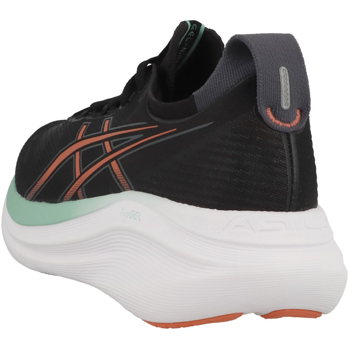 ASICS Gel-Nimbus 27, Sneaker Hombre, Black/Coral Reef, 39.5 EU