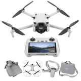DJI Mini 3 Bundle - Mini-caméra-drone léger et pliable avec vidéo 4K HDR, 38 min de vol, véritables prises de vue verticales et fonctions intelligentes, C0,Avec tablier (Mini 3 (DJI RC)(C0))