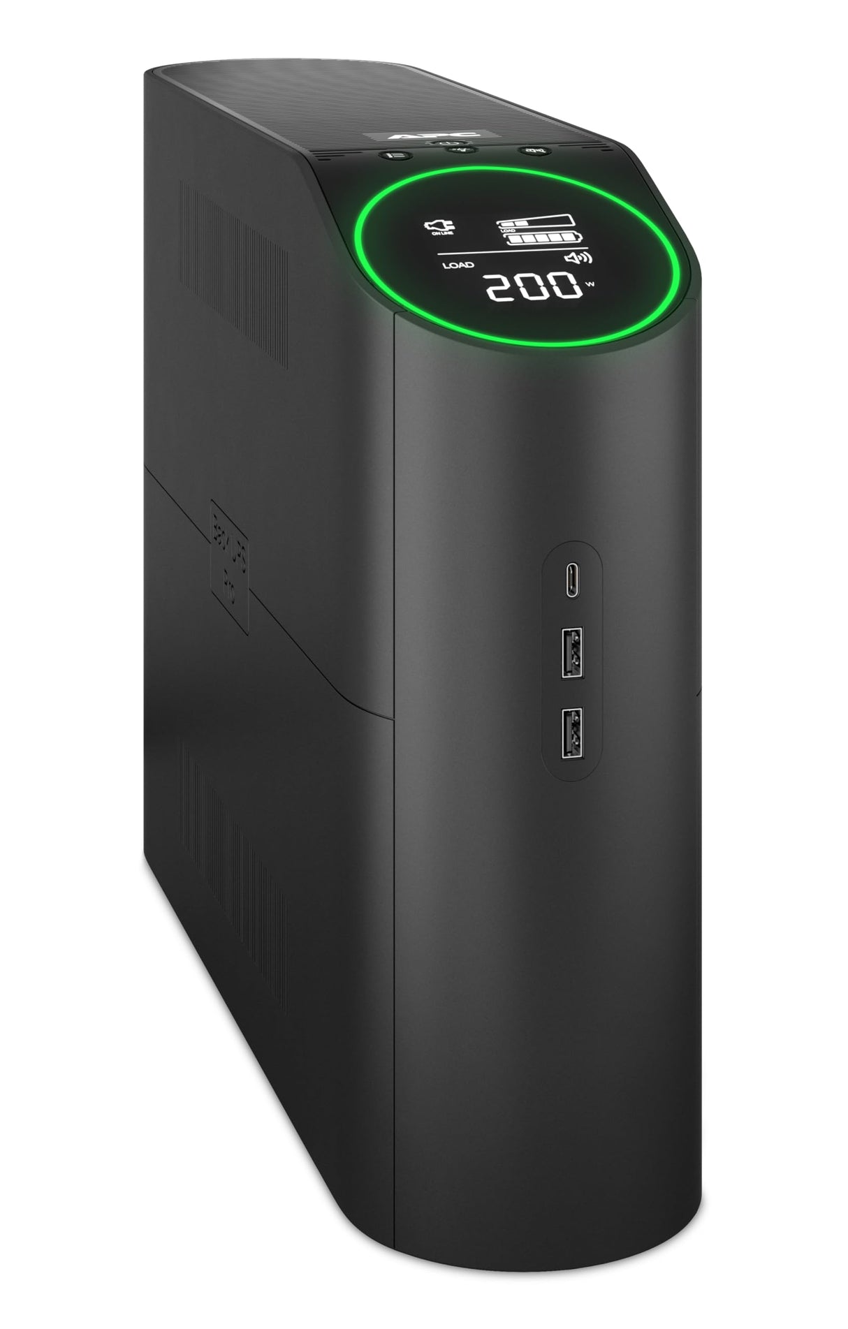 APC Gaming Sistema de alimentación ininterrumpida Back UPS Pro, 2200VA/1320W, Torre, 230V, 4X Tomas Schuko y 2X IEC C13, Luces RGB, Onda sinusoidal Pura, Medianoche (Negro) BGM2200B-GR