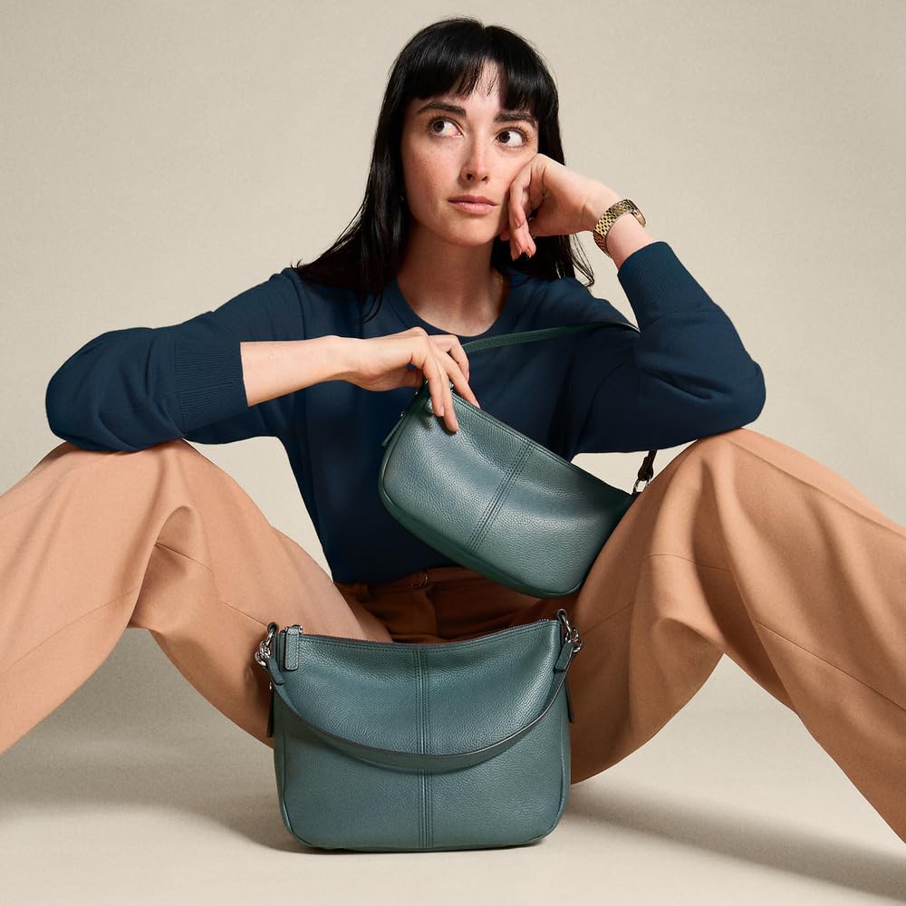 FOSSIL Jolie Bolso cruzado de piel azul para mujer