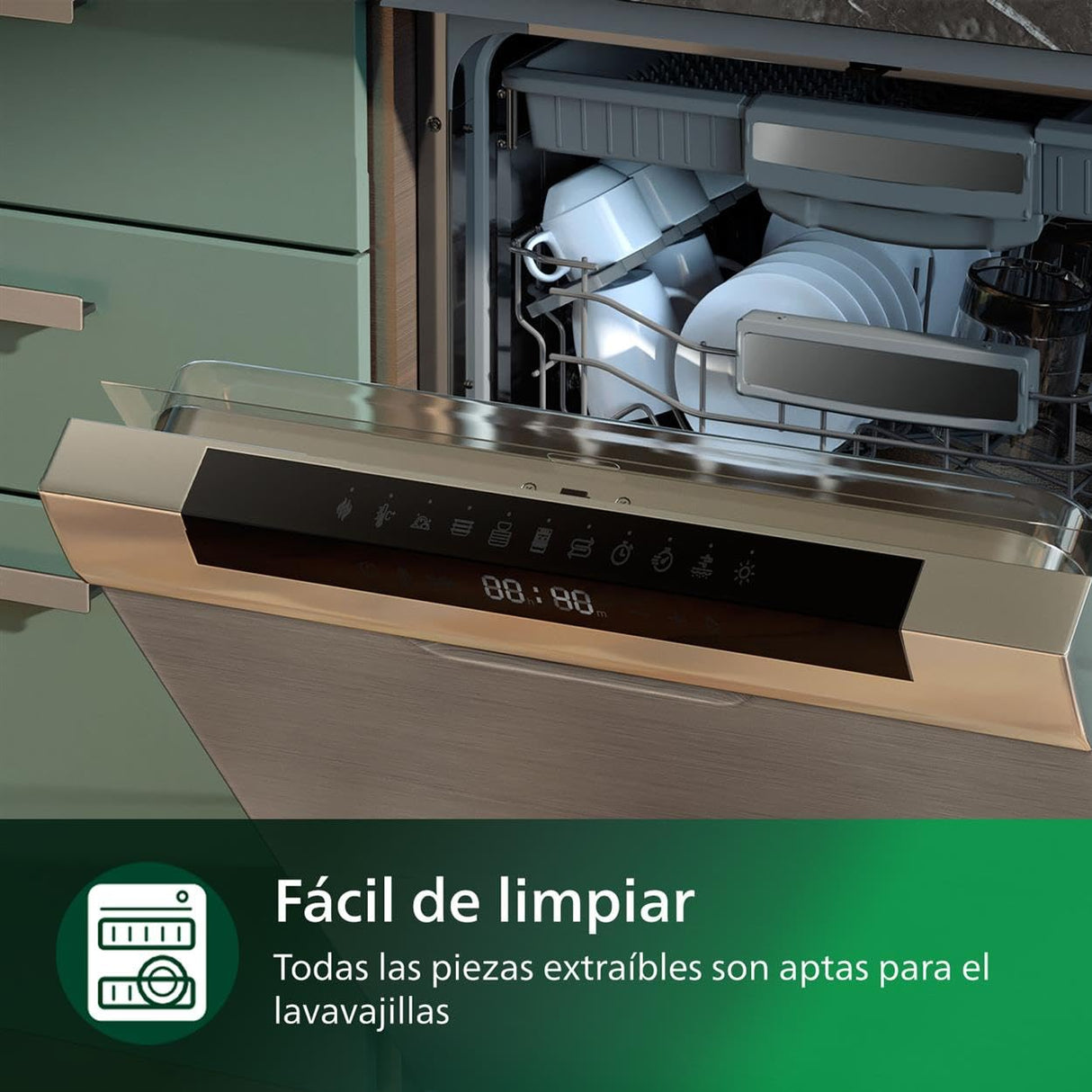 Philips Airfryer Serie 5000 XXL, WIFI, 7.2L (1.4Kg), Freidora De Aire con función 16 en 1, 90% Menos de grasa, Tecnología Rapid Air, Pantalla Digital, 8 preajustes, NutriU App con Recetas (HD9285/90)