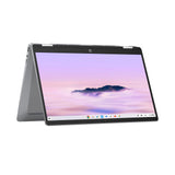 HP Chromebook Plus x360 14b-cd0004ns - Ordenador portátil con la IA de Google 14" FHD (Intel Core i3-N305, 8GB RAM, 256GB Flash, Intel UHD, ChromeOS, Cámara FHD) Silver - Teclado QWERTY Español