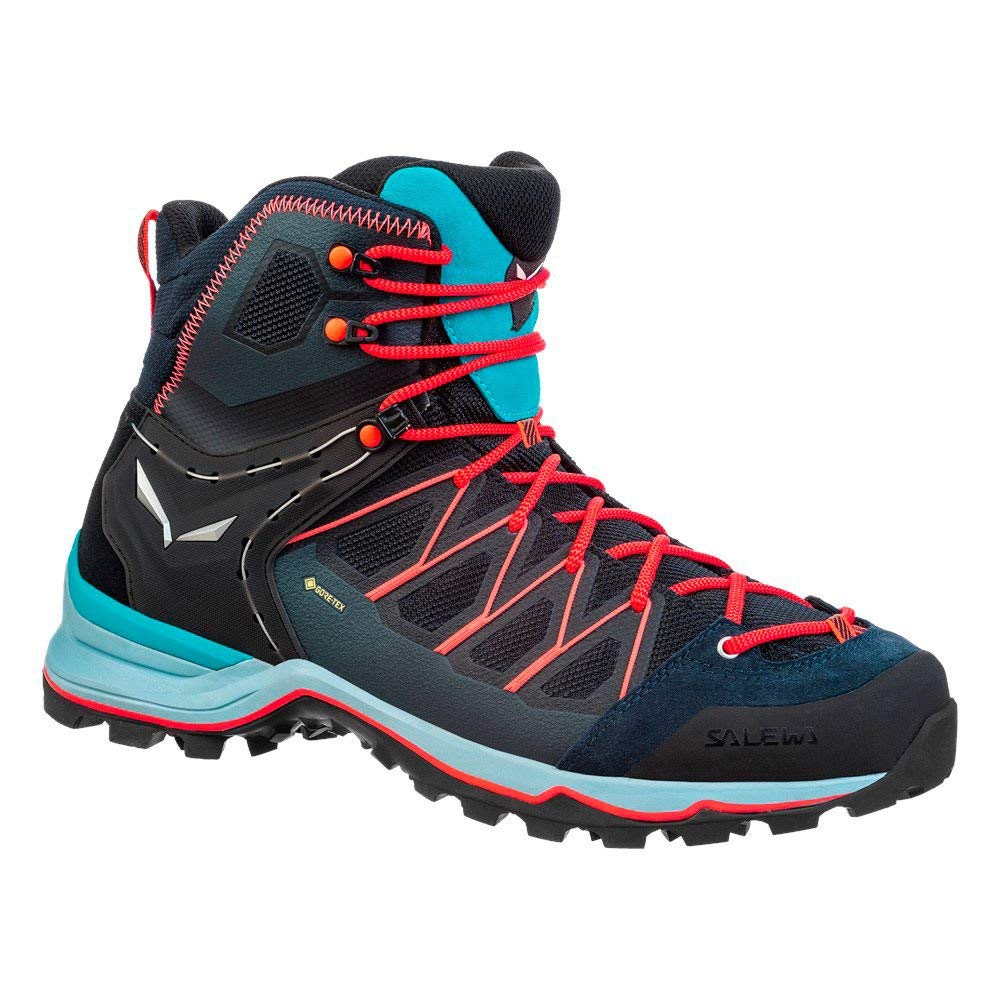 SALEWA WS MTN TRAINER LITE MID GTX, Botas de Senderismo Mujer, Premium Navy Blue Fog, 42 EU