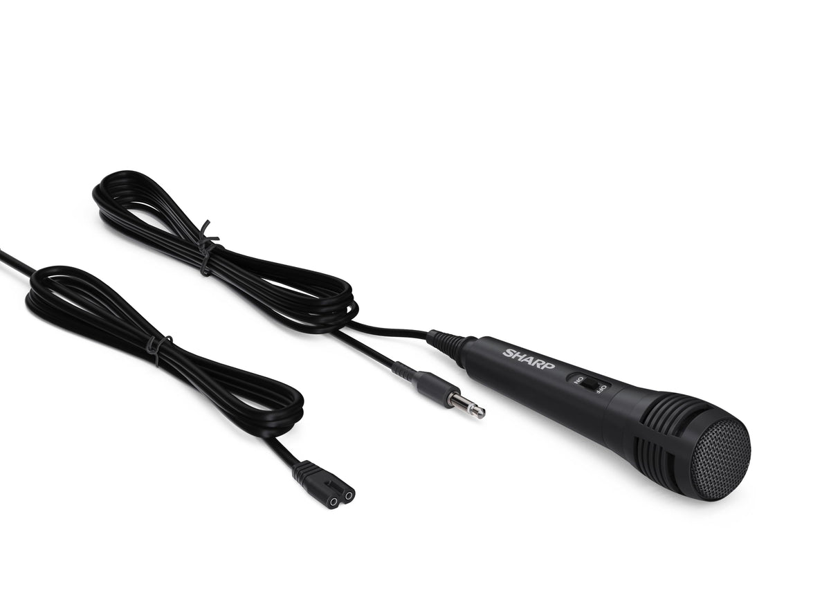 SHARP PS-931 Party Speaker, microfono, TWS, Bluetooth, 2 x USB, 2 puertos 6,3 mm para microfono y guitarra, luces multicolor, 180W p. maxima, bateria litio integrada con hasta 13 horas de reproduccion
