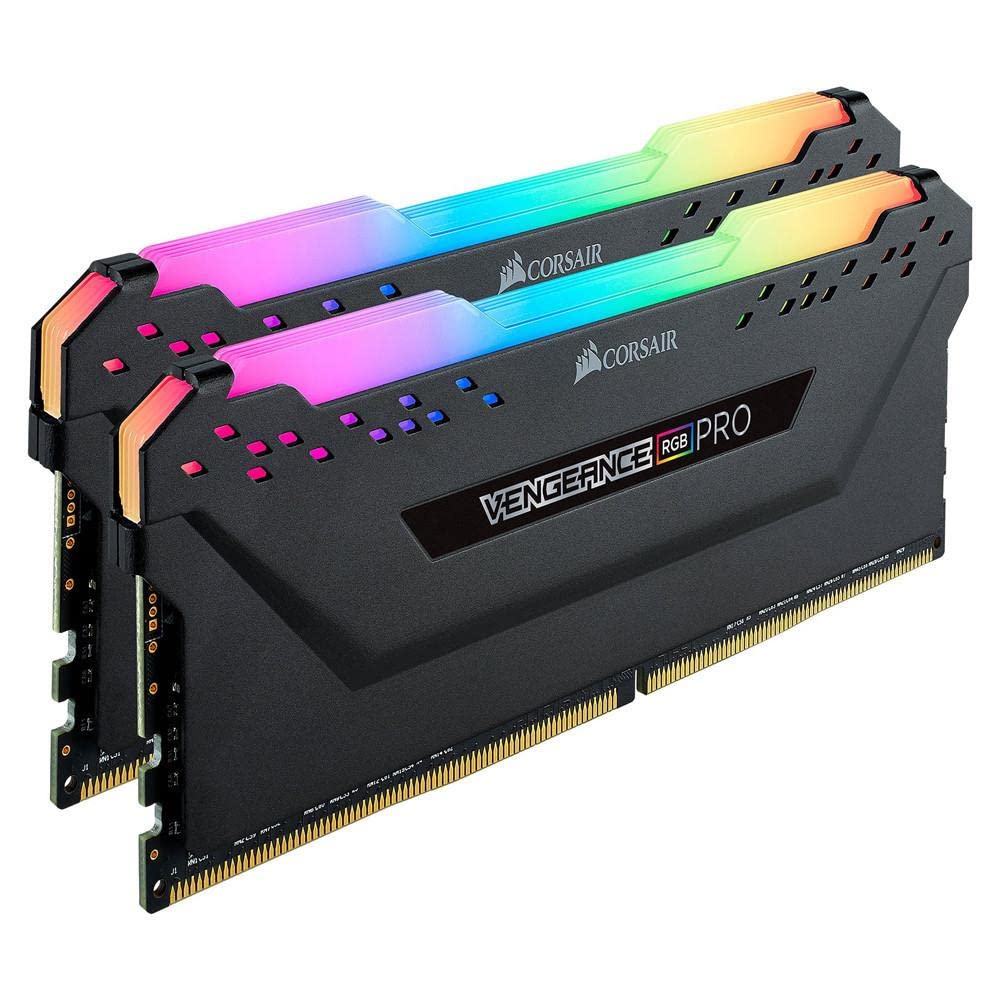 Corsair Vengeance RGB PRO - Kit de memoria 16 Gb (2 x 8 GB), DRAM DDR4, 3600 MHz, C18, Negro