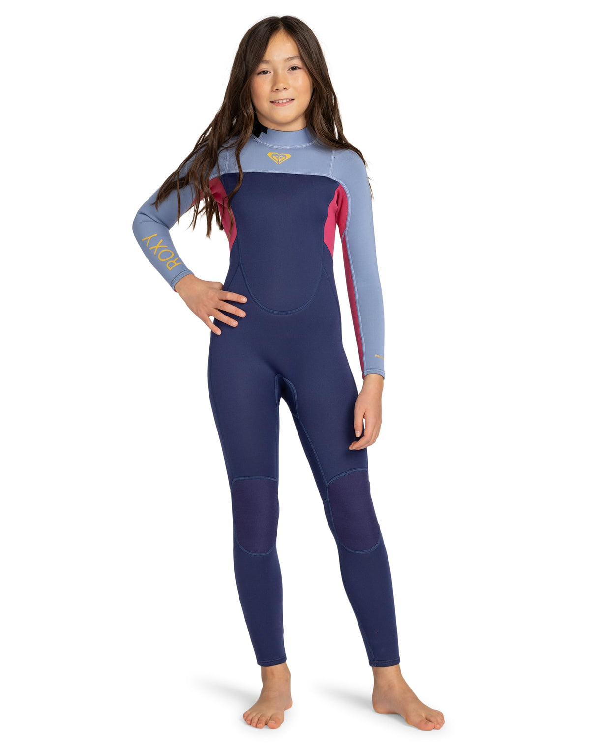 Roxy 3/2 Prologue Girl BZ FLT Trajes de Neopreno, Dark Denim, Estándar Niña
