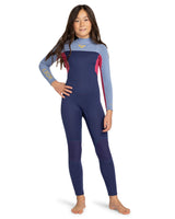 Roxy 3/2 Prologue Girl BZ FLT Trajes de Neopreno, Dark Denim, Estándar Niña