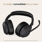 Jabra Evolve2 55 Auriculares Estéreo Inalámbricos con Tecnología Jabra Air Comfort, Micrófonos con Cancelación de Ruido y ANC, Certificado para MS Teams, Negro