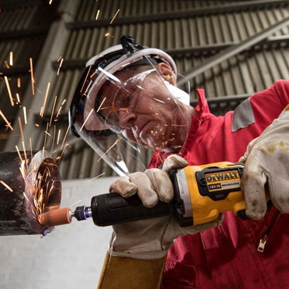 DEWALT DCG426N-XJ, Amoladora recta, Motor sin escobillas XR 18V, Luz LED, 3 velocidades (0, 5000/17500/25000 rpm), Discos de 38mm, M15, Sin cargador/batería