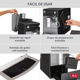 Melitta Avanza F270-100 Mystic Titan - Cafetera superautomática compacta con molinillo silencioso, máquina de café con capuchinador easy, depósitos XL, modo doble taza y limpieza automática, 1,5 L