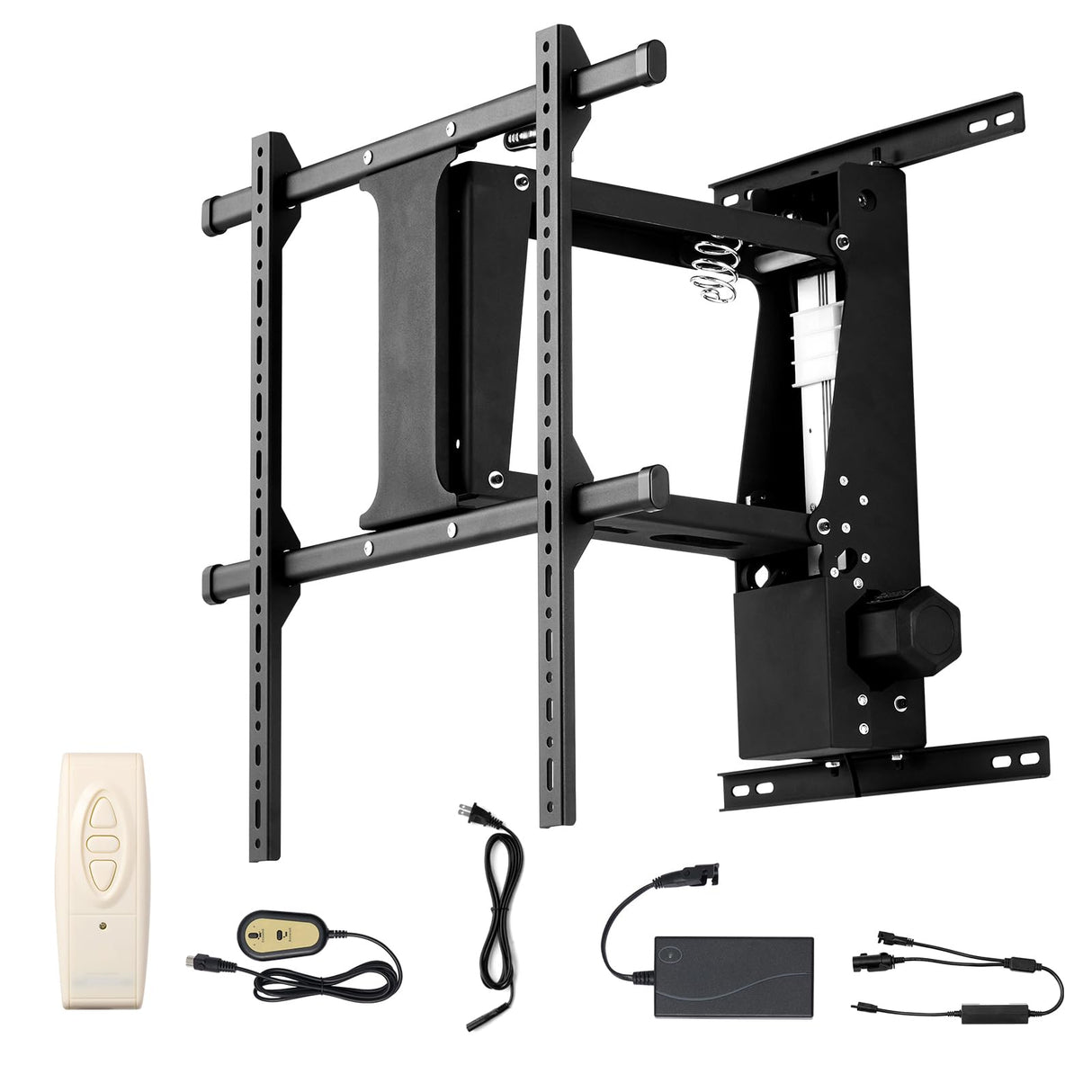 VEVOR Soporte para TV de Pared motorizado, Marco Soporte para TV Dimensiones de 813 a 1651 mm, Marco Porta televisión Plegable Ajustable con VESA máx. 60 x 60 cm, Carga máx. 40 kg