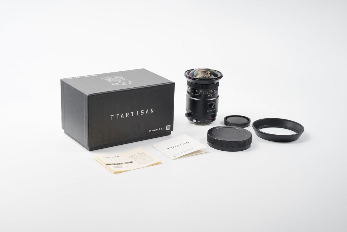 TTArtisan Lente de Marco Completo F4 con Cuerpo de Metal de 17 mm Compatible con Montura Fuji GFX, Color Negro
