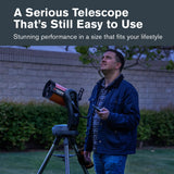 Celestron 11036 NexStar 5SE Computerised Schmidt-Cassegrain Telescope with Advanced GPS, Astroimaging and AutoAlign Features, Black/Orange