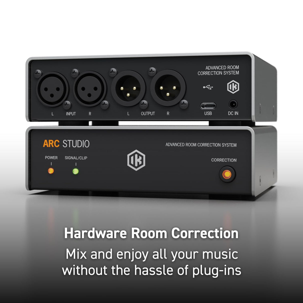 IK Multimedia ARC Studio. Standalone advanced room correction system. Includes hardware processor unit, ARC 4 software and measurement mic