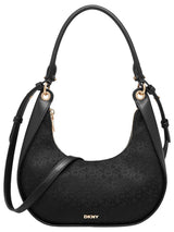 DKNY Abby Hobo Crossbody, Bolso de Mano Mujeres, Jet Blk/Blk