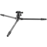 Trípode de viaje Cullmann Carvao 816TC en carbono (altura máxima de extensión 137 cm, tamaño de la caja 38 cm, peso 500 g)