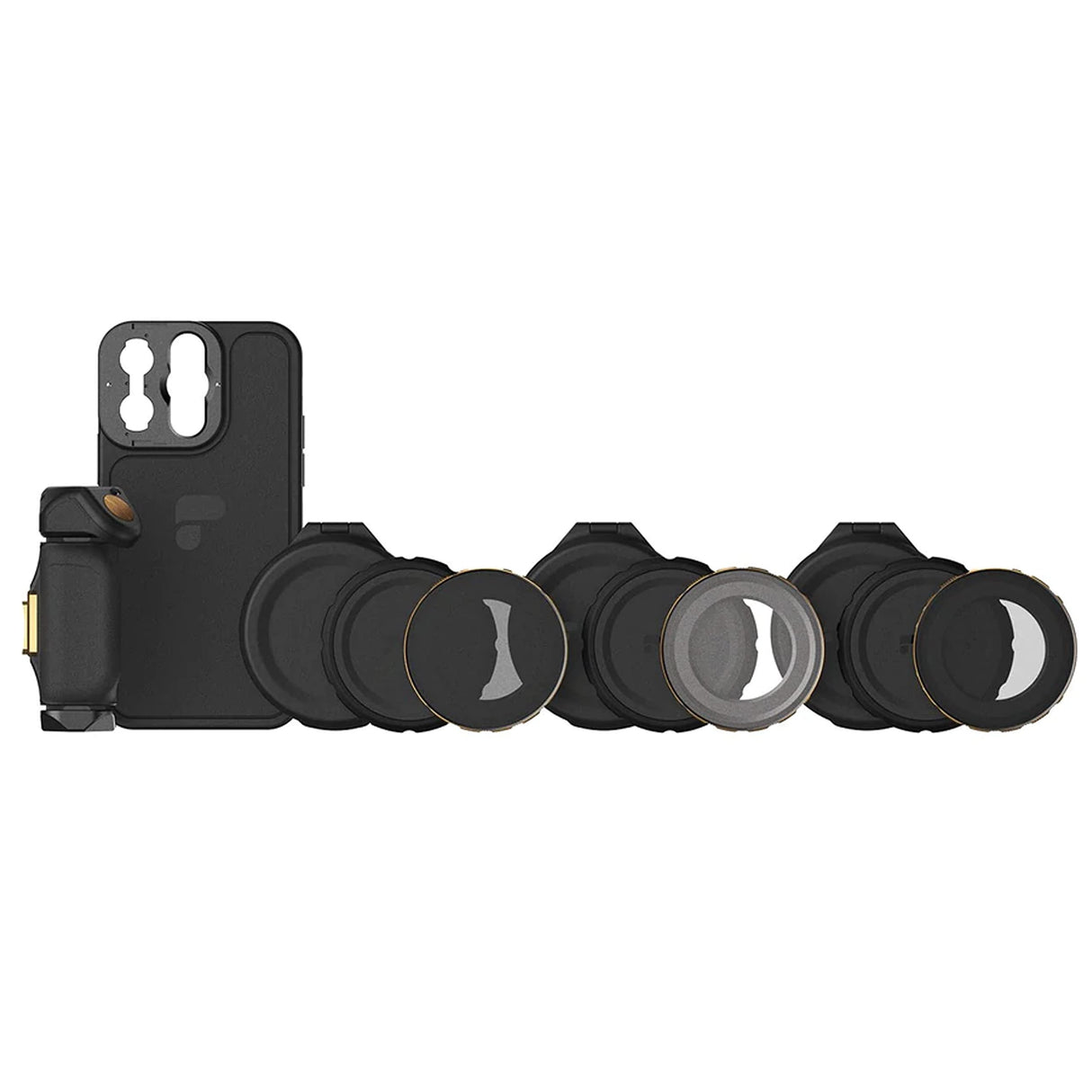 PolarPro - LiteChaser - iPhone 13 - Pro - Kit de directores - Funda - Filtros - Agarre - Botón Disparador Bluetooth - Compatible con MagSafe - Fotografía/videografía de teléfono móvil