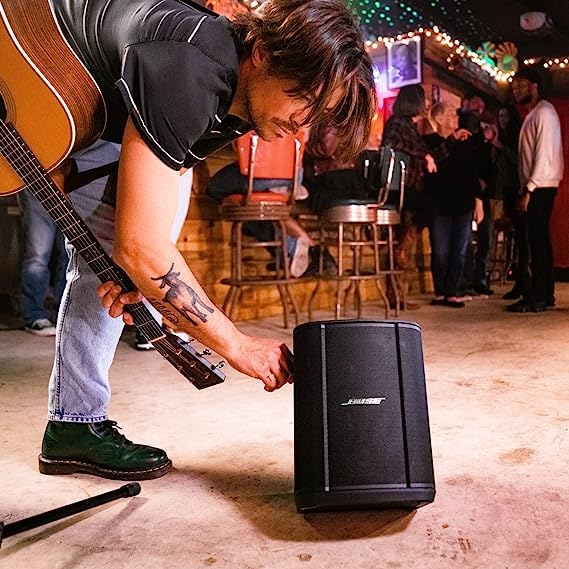 Bose S1 Pro+ - Sistema de PA inalámbrico con Altavoz Bluetooth portátil Todo en uno, Color Negro
