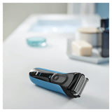 Braun Series 3 ProSkin 3040s - Afeitadora eléctrica/máquina de afeitar recargable Wet & Dry (de uso en húmedo y seco) color azul