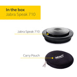 Jabra Speak 710 MS altavoz Universal Negro, Plata USB/Bluetooth - Altavoces (Universal, Negro, Plata, Portable, 30 m, 70 dB, 1 m)