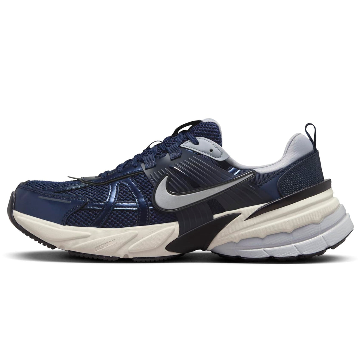 NIKE V2k Run, Sneaker Hombre, Obsidian Obsidian Thunder Blue Wolf Grey, 42 EU
