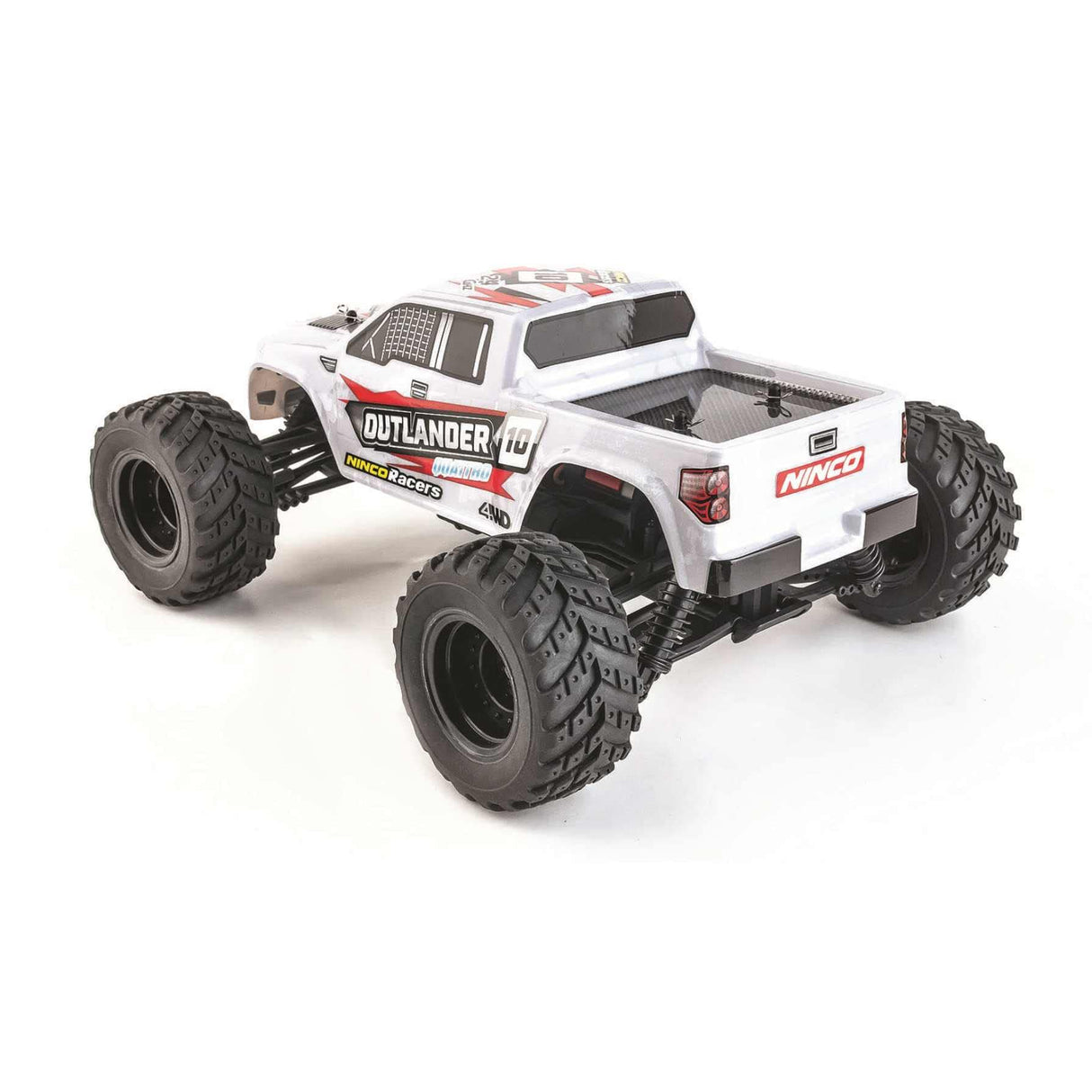 Ninco, NincoRacers Outlander, Monster truck teledirigido a escala 1/12 y tracción a las 4 ruedas, Medidas: 34x26x15,5 cm, color gris (NH93141)