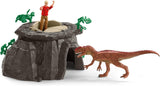 Schleich 42656 Megaset Conquista del Templo de Dinosaurios, a Partir de 5 años, Dinosaurs - playset, 169 Piezas