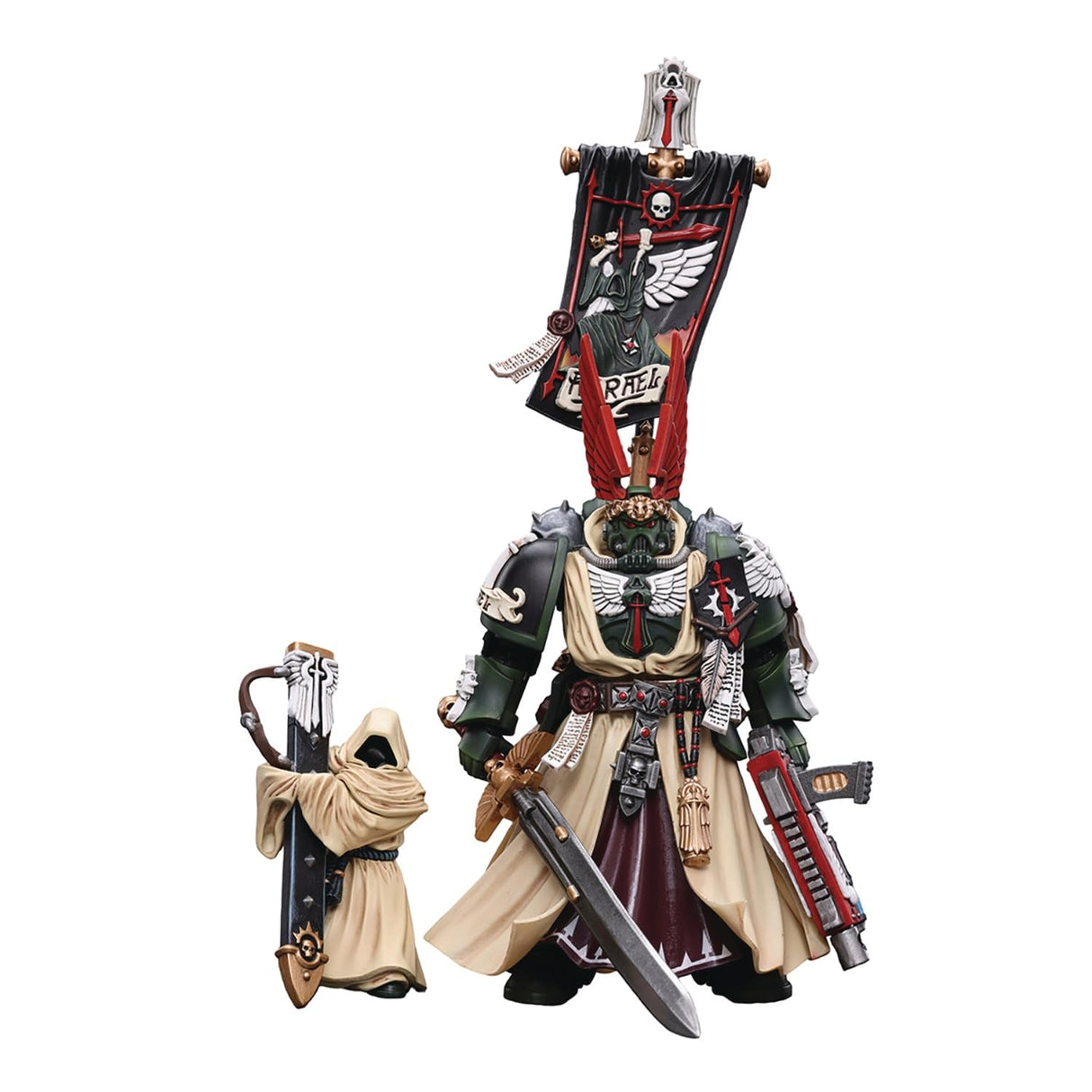 JOYTOY 1/18 Warhammer 40.000 Figura de acción Dark Angels Supreme Grand Master Azrael Collection Modelo (4 Pulgadas)