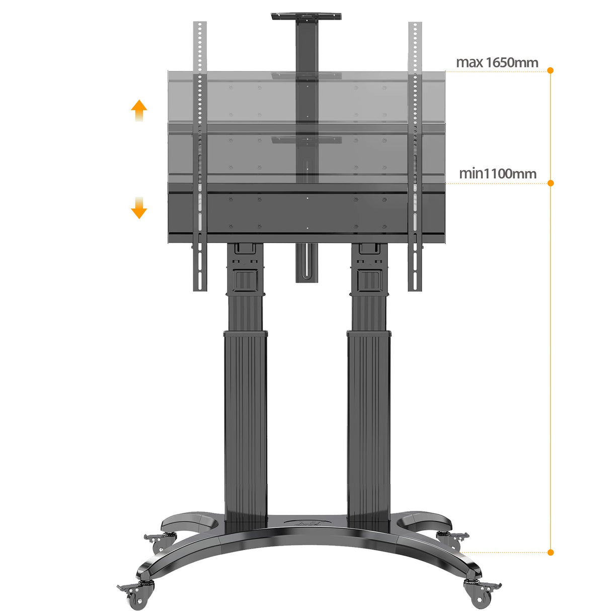 North Bayou AVF1800-70-1P - Soporte de peana para Monitor, Color Negro