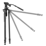 Vanguard Alta Pro 3VRL 303CV18 - Trípode de vídeo de Carbono con Base niveladora