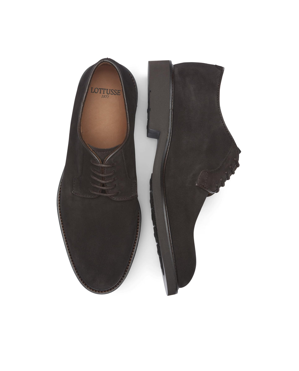 Lottusse L7234, Blucher Hombre, Moka, 42.5 EU