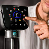 Cecotec Heladera Multifunción Capacidad 2,1L, 3 Tarrinas, Gelatec 2100. 500W, 11 Programas de Helado y Bebidas Granizadas, Tecnología CreamOn y Re-spin, Pantalla Táctil, Incluye Recetario Digital