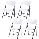 Lifetime 92114 - Pack 4 sillas plegables plástico ultrarresistentes / Sillas para eventos, catering, oficina, exterior e interior / Sillas plegables Lifetime ligeras y versátiles