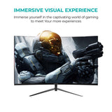 MISURA | Monitor Gaming 24" Curvo | 200 Hz | Full HD | 1ms | HDR | FreeSync, GSync, Overdrive, Flicker Free | HDMI, DP | 4000:1 - MM24DFA