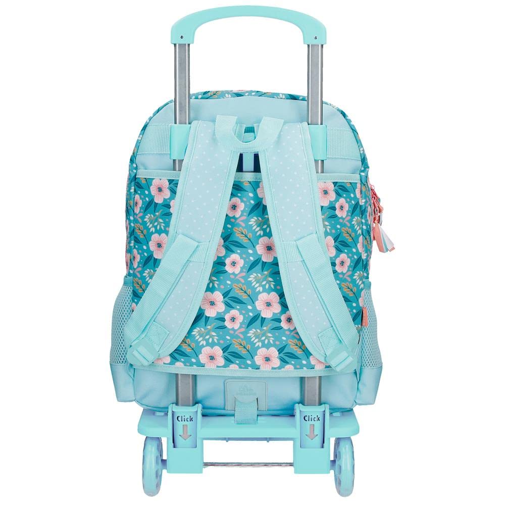 Movom Never Stop Dreaming Mochila Escolar con Carro Azul 31x42x13 cms Poliéster 16,93L